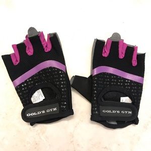 Small black and purple lifting gloves. NWOT